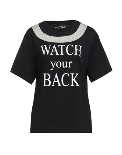 Boutique Moschino Round Neck T-shirt In Black