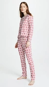 Roller Rabbit Monkey Print 2-piece Pajama Set In Pink