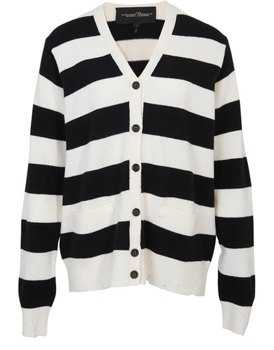 Marc Jacobs The The Grunge Cardigan In Ivory Multi