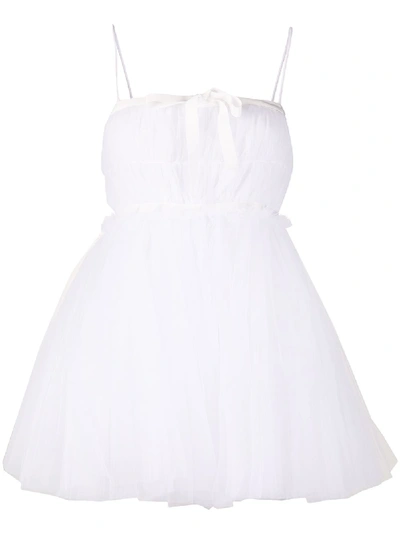 Brognano Mini Tulle Dress In White