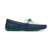 Robert Graham Braided Lace Loafer In Navy,jolly Green