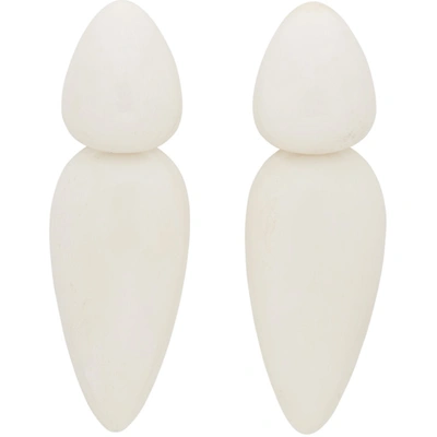 Monies White Sao Paolo Earrings