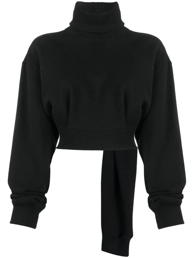 Opening Ceremony Cropped Roll-neck Jumper In Black