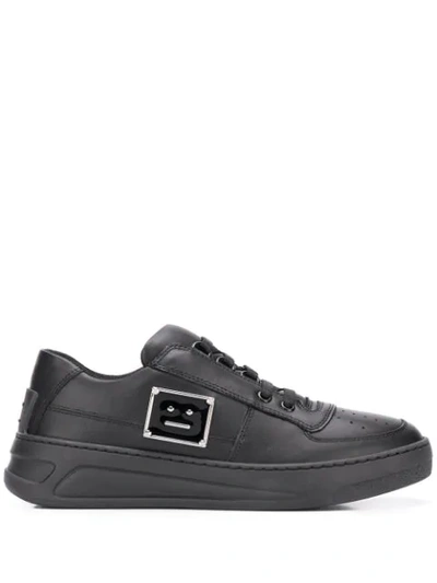 Acne Studios Steffey Lace-up Trainers In Black