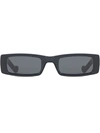 Fenty Trouble 52mm Rectangular Sunglasses In Black