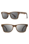 Shwood 'canby' 54mm Polarized Wood Sunglasses In Walnut/ Grey