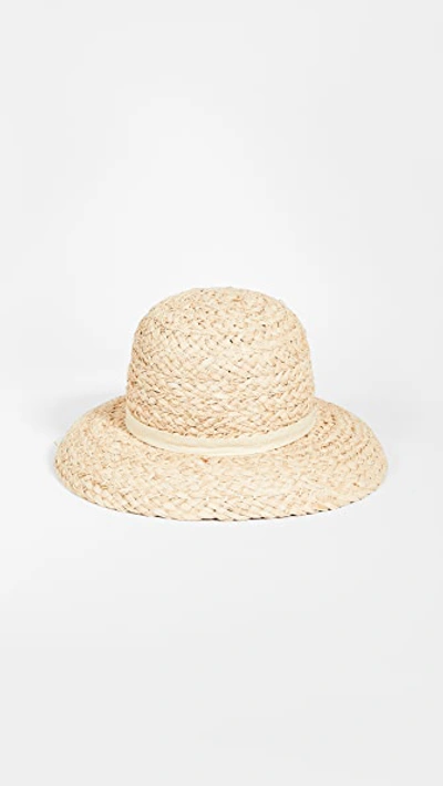 Lack Of Color Bloom Raffia Hat In Natural