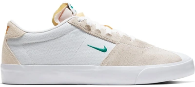 Pre-owned Nike  Sb Air Zoom Bruin Edge White Neptune Green In White/vivid Orange-gum Light Brown-neptune Green