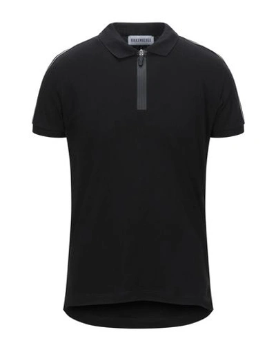 Bikkembergs Polo Shirts In Black