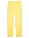 Theory Women's Treeca Pull-on Crop Pants In Bright Lime