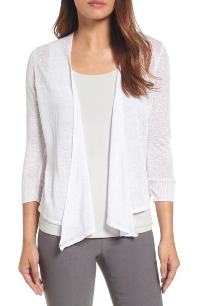 Nic + Zoe Convertible Cardigan In Paper White