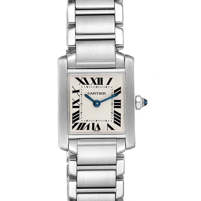 Cartier Tank Francaise Silver Dial Steel Quartz Ladies Watch W51008q3 In Not Applicable