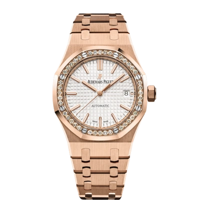 Audemars Piguet Piguet Royal Oak 15451or. Zz.1256or.01 18k Pink Gold Ladies Watch Box And Papers In Not Applicable