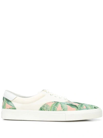 Amiri Banana Leaf-print Low-top Sneakers In Pink