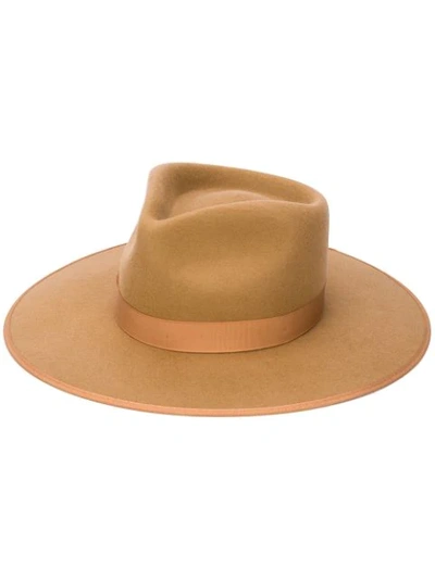 Lack Of Color Teak Rancher Wool Boater Hat In Teak Brown
