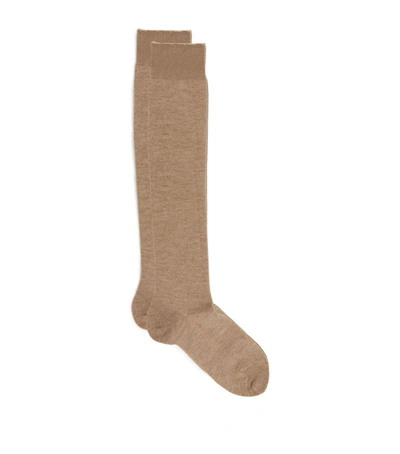 Falke No.1 Knee-high Socks In Nutmeg Melange