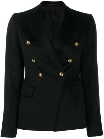 Tagliatore Jalicya Double-breasted Blazer In Black