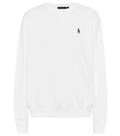 Polo Ralph Lauren Logo Embroidery Sweatshirt In White
