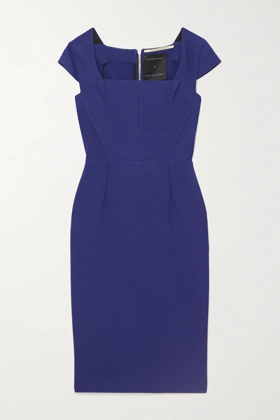 Roland Mouret Jeddler Stretch-crepe Dress In Navy