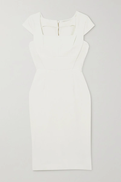 Roland Mouret Jeddler Stretch-crepe Dress In White