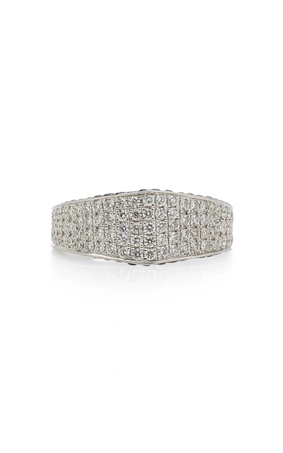Ralph Masri Women's 18k White Gold; Diamond; And Sapphire Ring