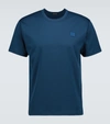 Acne Studios Exford Face Patch Cotton T-shirt In Classic Fit T-shirt