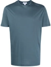 Sunspel Mens Marine Blue Classic-fit Crewneck Cotton-jersey T-shirt Xl