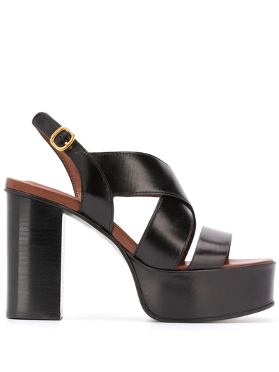 See By Chloé Intertwining-straps Platform Sandals In Black