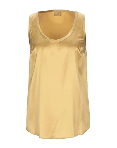 Brunello Cucinelli Tops In Yellow