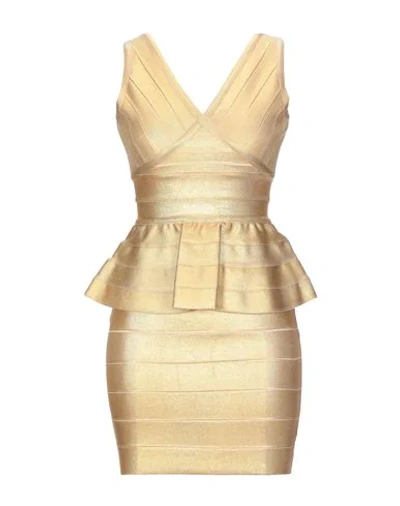 Amuse Short Dress In Ocher