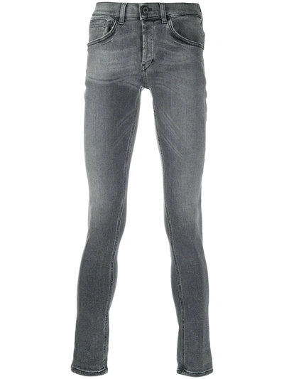 Dondup George Grey Faded Skinny Jeans