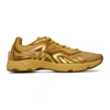 Acnestudios Low-top Mesh Panel Sneakers In Gold
