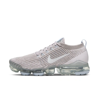 Nike Women's Air Vapormax Flyknit 3 Running Sneakers From Finish Line In Violet Ash,light Violet,hydrogen Blue,white