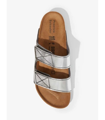 Proenza Schouler Birkenstock X  Women's Slip On Footbed Sandals In Silver