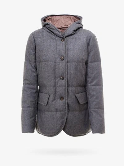 Brunello Cucinelli Jacket In Grey