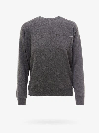 Brunello Cucinelli Sweater In Grey