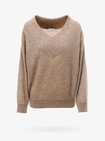 Brunello Cucinelli Sweater In Beige