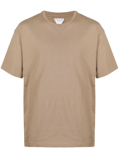 Bottega Veneta Sunrise Light Cotton T-shirt In Beige