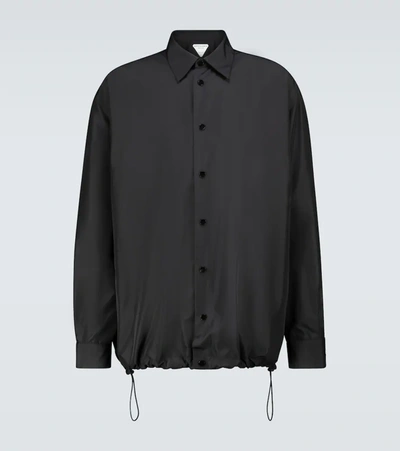 Bottega Veneta Shirt Design Black Nylon Jacket