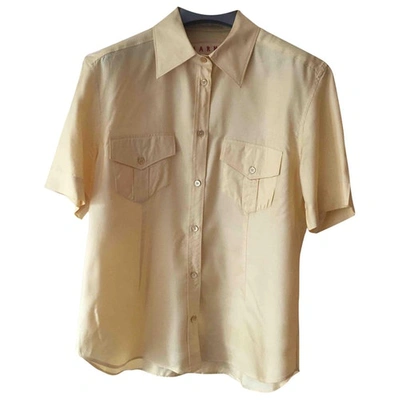 Pre-owned Marni Silk Shirt In Yellow