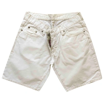 Pre-owned Dsquared2 White Cotton Shorts