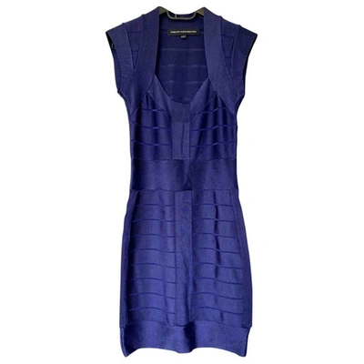 Pre-owned French Connection Mini Dress In Blue