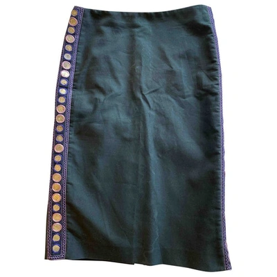 Pre-owned Alexander Mcqueen Black Cotton Skirt