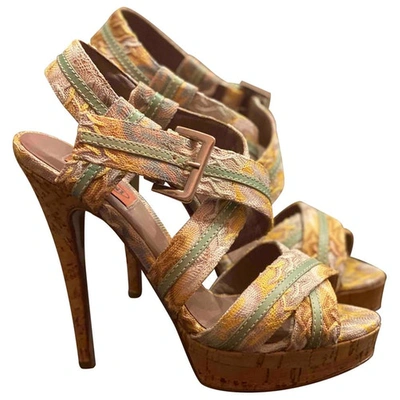 Pre-owned Missoni Cloth Sandals In Multicolour