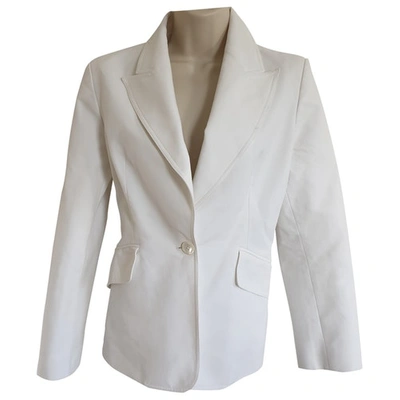 Pre-owned Celine White Cotton Jacket