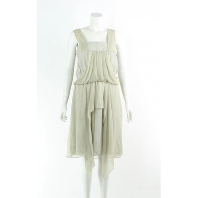 Pre-owned Vanessa Bruno Grey Silk Dress