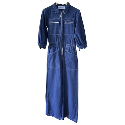 Pre-owned Lf Markey Navy Cotton Jumpsuit
