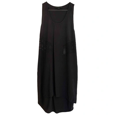 Pre-owned Alexander Wang Silk Mini Dress In Black