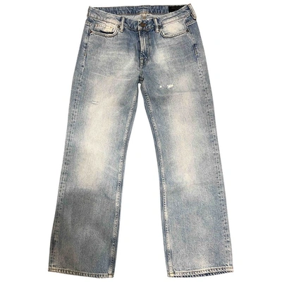 Pre-owned Allsaints Straight Jeans In Blue
