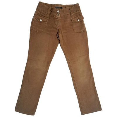 Pre-owned Dolce & Gabbana Slim Pants In Brown